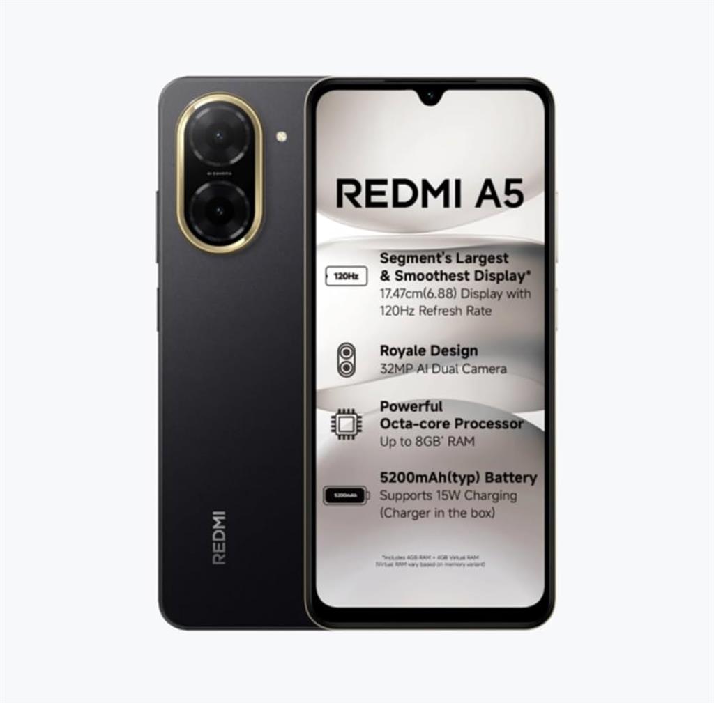 Xiaomi Redmi A5 64GB / 3GB RAM Negro – Nuevo Sellado con Garantía Local