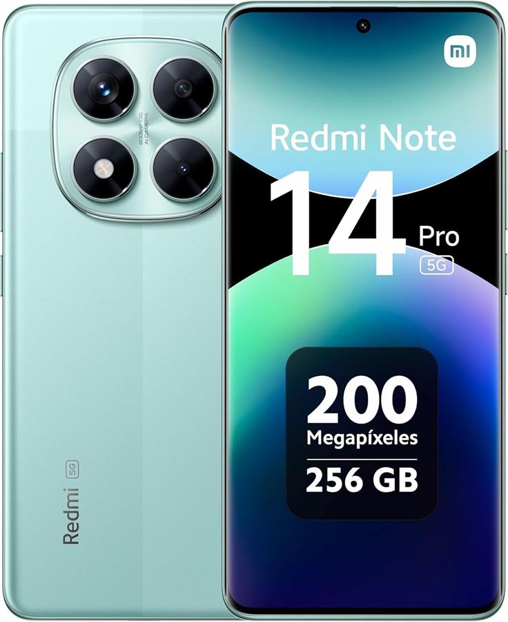 Xiaomi Redmi Note 14 Pro 5G 256GB 8GB RAM – Cámara Pro, Rendimiento 5G y Pantalla Premium